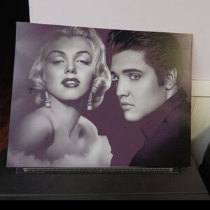 Marilyn Monroe and Elvis Presley Art Glamorous 11x8.5 Poster Custom designed